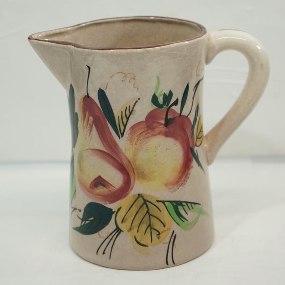 Vintage 60s Mid Century MCM Hand Painted Fruit Motif Mini Pitcher - Picture 9 of 10